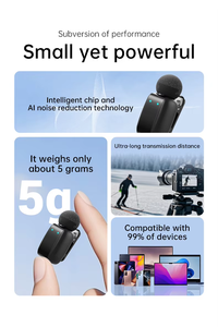 SX35 Mini Noise Reduction Wireless Lavalier <strong>Microphone</strong> Lapel Wireless Mic Micro Tie for iPhone iPad <strong>Android</strong> <strong>Vlog</strong> - Product Image 4