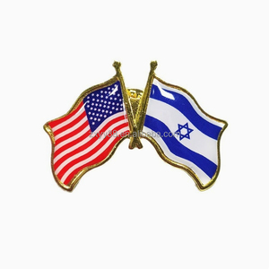 Épingles du drapeau de l'amitié américaine US Israël Épingles en vrac Patriotic USA Support Israeli Pins Badge Souvenir I Stand with <span class=keywords><strong>Israel</strong></span> <span class=keywords><strong>Flag</strong></span> Pins - Product Image 5