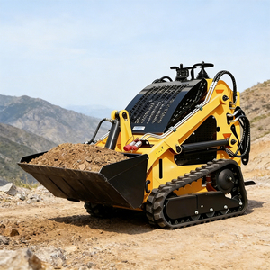 Multi Functional Mini <strong>Skid</strong> <strong>Steer</strong> <strong>Loader</strong> With Snow Blower Sweeper Auger Attachment - Product Image 5