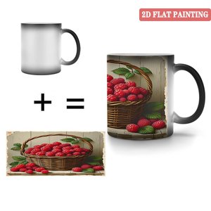 Craft Color Changing Mug Frosted Black 11oz <b>Ceramic</b> Sublimation Blank <b>Cup</b> - Product Image 4
