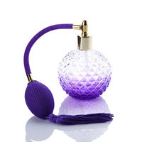 100ml Vintage Rechargeable Parfum Vaporisateur Coloré Parfum Ampoule Atomiseur Bouteille En Verre