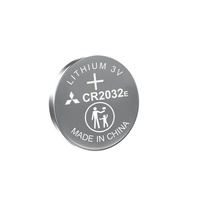 Mitsubishi CR2032 3V Batería de moneda de litio Limno2 Pila de botón para control remoto de automóvil para juguetes y electrodomésticos
