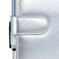 Agenda personnalisé en cuir PU sur mesure avec logo personnalisé, fermeture à boucle, pour cadeau d'entreprise et papeterie de bureau
