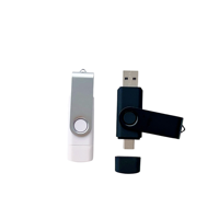Clé USB rotative OTG 2-en-1 haute vitesse pour téléphone portable et ordinateur, double usage, 128 Mo-128 Go, lecteur USB universel TYPE-C pour ordinateur