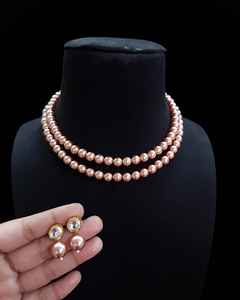 Conjunto de polki Kundan de calidad superior, cadena de cuerda, perla, piedra principal, Material de aleación, diseño tradicional elegante, novias, bodas - Product Image 6