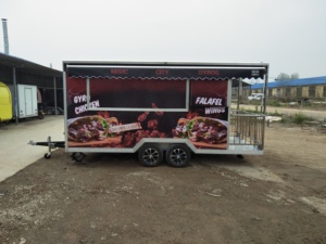 Nuevo Remolque Móvil de Comida Rápida, Cafetería Ambulante, Carrito de Hot Dogs Usado para Remolque de Frutas Frescas - Product Image 2