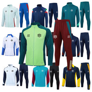 Calidad tailandesa 2025 2026 equipo nacional nueva temporada chaqueta de fútbol con pantalones cremallera completa manga larga ropa deportiva uniforme de fútbol - Product Image 5