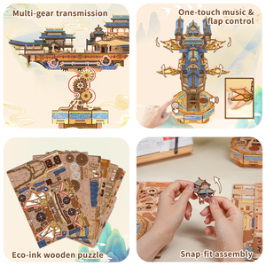 Tonecheer Vente <span class=keywords><strong>en</strong></span> gros <span class=keywords><strong>de</strong></span> puzzles mécaniques <span class=keywords><strong>en</strong></span> <span class=keywords><strong>bois</strong></span> 3D, modèle <span class=keywords><strong>de</strong></span> <span class=keywords><strong>bateau</strong></span> à voile mécanique à construire soi-même Wind Voyager, pour les boutiques <span class=keywords><strong>de</strong></span> cadeaux, les loisirs créatifs et les magasins d'artisanat - Product Image 3