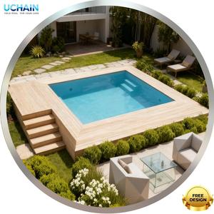 Piscina YOLO de Acero Inoxidable 304/316, Duradera, Desmontable, Fácil Instalación, Diseño Atractivo, Marco <span class=keywords><strong>Rectangular</strong></span>, Impermeable - Product Image 4