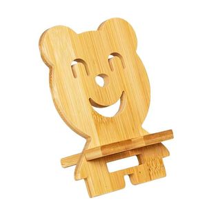 Soporte para teléfono de bambú con forma de almohada, soporte de escritorio para teléfonos inteligentes, organizador multifuncional con base de madera - Product Image 5