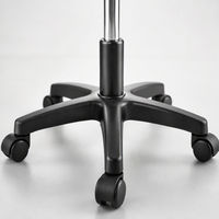 Tabouret de bar JOHOOFURNITURE en cuir PU noir, siège rond, hauteur réglable, fabriqué en Chine, pour comptoir de restaurant