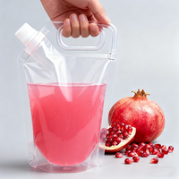 Emballage personnalisé de jus de pomme et de carotte 250ml 500ml 1L 3L 5L pour jus de mangue boisson bec pochette debout sacs souples faciles à verser