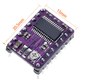โมดูลสเต็ปสติ๊กมอเตอร์สำหรับเครื่องพิมพ์3D <span class=keywords><strong>A4988</strong></span>สีแดงโมดูลไดร์เวอร์ของเครื่องพิมพ์แบบสเต็ป DRV8825 - Product Image 5