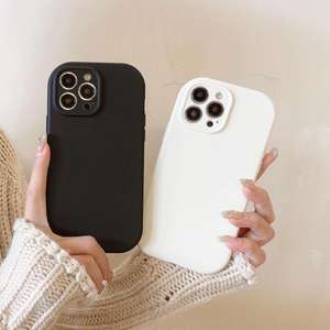 Coque de téléphone pour iPhone 15, trou précis, mignonne et dodue, coque de téléphone créative en TPU de couleur unie pour iPhone 16, coque de téléphone dodue et volumineuse - Product Image 3