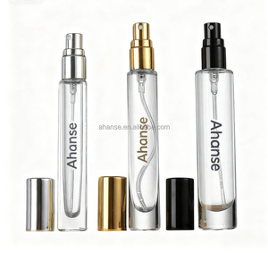 10ml 정사각형 원형 여행 테스터 크림프 입 유리 향수병 펌프 포함 - Product Image 4