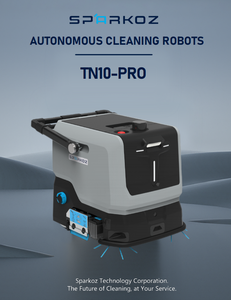 Fregadora de Pisos Autónoma Pequeña Sparkoz TN10 Pro, Funcionamiento Silencioso <65dB, <span class=keywords><strong>Robot</strong></span> de Limpieza Comercial para Edificios de Oficinas - Product Image 3
