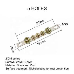 <span class=keywords><strong>3</strong></span> положения нейтральный клеммный блок силовой кабель Разъем 2x15 никель покрытый Латунный разъем - Product Image 3