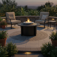 Foyer rond sans fumée à bois Camping Solo Fire Pit Portable pour extérieur intérieur