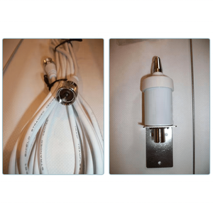 Antenne marine en acier inoxydable MRS136 VHF156-163MHz 1,1m (44 pieds) pour radio marine avec connecteur SO239 - Product Image 5