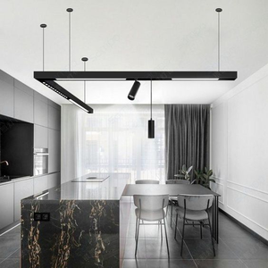 Intérieur 1m 1.5m 2m <span class=keywords><strong>3m</strong></span> DC48V encastré LED éclairage linéaire piste aimant intégré extrusion aluminium LED piste magnétique <span class=keywords><strong>rail</strong></span> - Product Image 1
