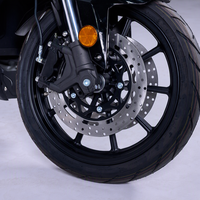 Electric Sportbike 3000W 72V Mid Drive Chain ABS Dual Disc Racing Motorcycle for Adults Gold Fork