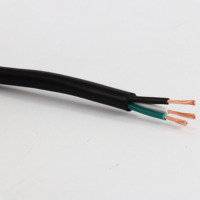Câble électrique en PVC Wire2 * 0.5 2*0.75 2*1.0 noyau de cuivre carré ignifuge doux