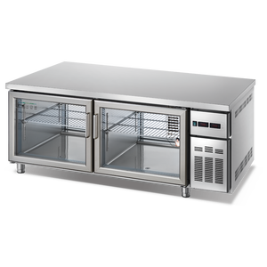 Congelador Comercial Bajo Encimera - Refrigerador de 2 Puertas para Mostrador - Refrigerador Bajo Encimera para Almacenamiento de Alimentos - Product Image 4