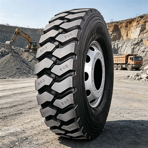 Pneu de camion tout acier 12.00R20 sur mesure avec éjecteur de pierres pour terrains miniers rocheux - Product Image 1