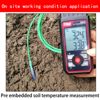 Sonde de température encastrée dans le sol Songdao de type K, étanche IP68, 30 mm, capteur de température PT100, PTFE, platine résistant à la corrosion