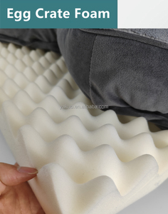 Egg Crate Foam Cama ortopédica para perros Sofá cama lavable para mascotas con interior impermeable - Product Image 3