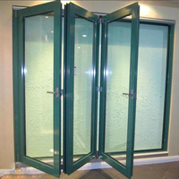 Porte patio en aluminium moderne Clearview avec verre double battant et design pliable