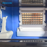 Machine à glaçons commerciale RONCHIN avec compresseur 220V, pompe à eau, production de 25 kg, facile à utiliser pour hôtels, foyers, restaurants et cuisines