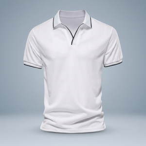 เสื้อยืดคอปกแขนสั้นผู้ชายผ้าฝ้าย - Product Image 4