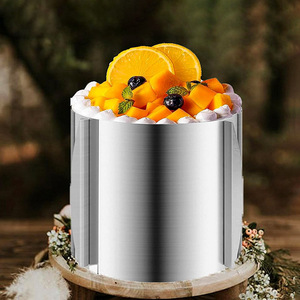 Stainless Steel Mousse Ring <b>Mold</b> 16-30cm Adjustable Round <b>Cake</b> <b>Mold</b> Baking Tool - Product Image 1