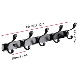 Hot Selling Eco-Friendly Multifunction Wall Mounted Self-Adhesive Stainless Steel <b>Towel</b> Clothing <b>Hooks</b> for Bathroom Kitchen - Product Image 2