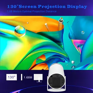 Venta CALIENTE OEM/Wupro HY300 Proyector al aire libre 250 ANSI Lúmenes Beamer WIFI BT 5,0 Home Cinema Mini proyector portátil