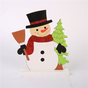 Décorations de Noël en bois de couleur naturelle écologiques très vendues pour cerfs et ours, ornements de bureau, marque Chiding CD-17 - Product Image 4