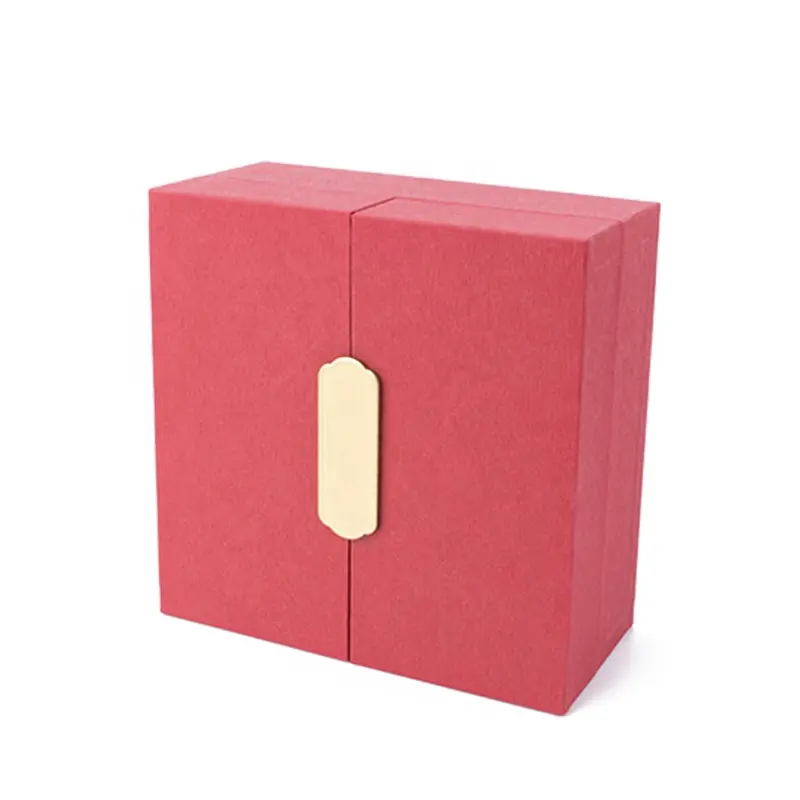 Wholsesale embalagem um conjunto de jóias de luxo caixas de saco de café de madeira quadrada com slik