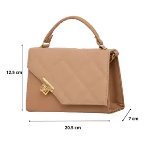 Sac bandoulière vintage Laia Makeup Fana avec poignée unique, fermeture éclair étanche et décorations lettres – Idéal été comme hiver - Product Image 3