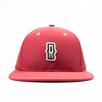 Gorras de béisbol personalizadas diseño logotipo bordado láser agujero transpirable deportes 6 paneles ala plana papá sombrero