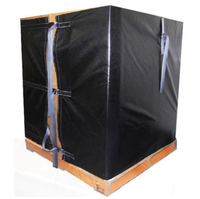 Couverture en plastique de palette de PVC de bâche imperméable imperméable réutilisable, couverture résistante de palette