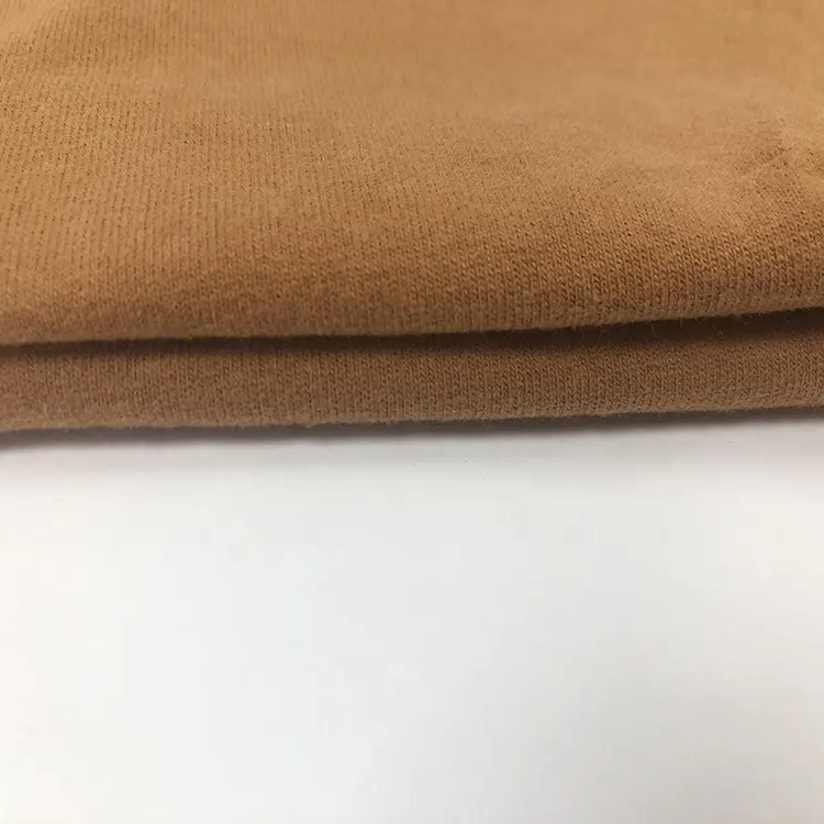 Shaoxing commercio all'ingrosso a buon mercato brown canapa spandex tessuto jersey di cotone