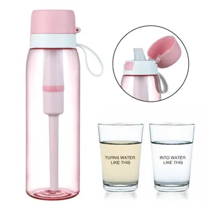 Cute Thermo Baby Fruit Infuser 2L Dumbbell Unique Infuser Designer Alkaline Water Bottles with Straw Bambus Plastic Camping TOUR