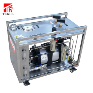 TEREK Testeur de pression hydrostatique pneumatique à double tête d'air à double action pour système de pompage, construction en acier inoxydable et aluminium - Product Image 2