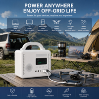 Estación de Energía Portátil de 300W DC con Bluetooth, Resistente al Fuego, para Vendedores Ambulantes
