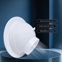 Réglable ABS Cuisine Fumée Buse D'échappement Jet Diffuseur Sphérique Circulaire Sortie D'air Frais Ventilation Registres Grilles