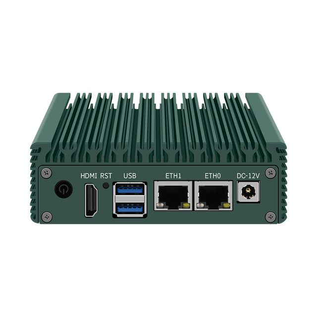 Small Portable Fanless Industrial Mini PC Intel Celeron J4125 N4000 2xI226V Nics 4K Dual Lan Mini Computer 24x7 Watchdog