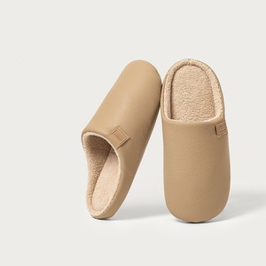 Da <span class=keywords><strong>uomo</strong></span> comode pantofole da donna in <span class=keywords><strong>pelle</strong></span> antiscivolo per interni esterni sandali Flat Slide traspiranti scarpe da <span class=keywords><strong>casa</strong></span> per l'ufficio invernale - Product Image 5