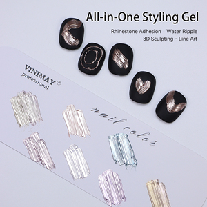Vinimay Gel de modelage semi-solide sans essuyage effet chrome 5g/pot, personnalisation OEM avec votre logo, <span class=keywords><strong>Poudre</strong></span> effet miroir magique, Gel de sculpture 3D pour ongles - Product Image 3