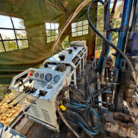 Machine d'exploration géologique hydraulique ROCK-800 pour l'exploitation minière de l'or, équipement de test de sol SPT